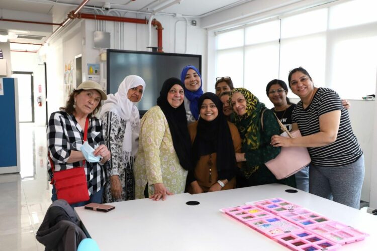 Wednesdays for Women Program Gets Creative making custom colorful soaps!